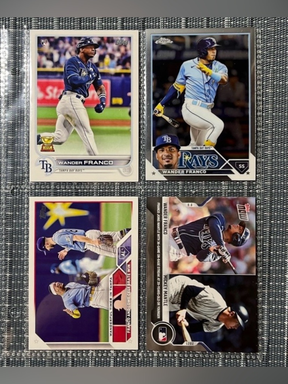 ⚾️ Wander Franco & Mickey Mantle Topps Baseball Trading Cards